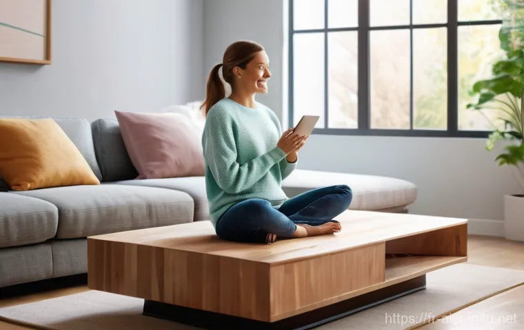 AI 분야 글로벌 트렌드와 사례 - **Prompt for Hyper-Personalized AI**:
"A cozy, modern living room bathed in warm, soft cinematic...