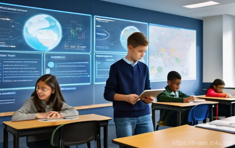 AI 기술을 활용한 교육 혁신 사례 - Image Prompt 1: Personalized Learning Journey with AI** AI 기술을 활용한 교육 혁신 사례 - Image Prompt 1: Personalized Learning Journey with AI**