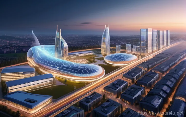 AI 관련 컨퍼런스와 참여 효과 - **Prompt 1: Europe's AI-First Vision**
    A panoramic, wide-angle shot of a futuristic European cit...